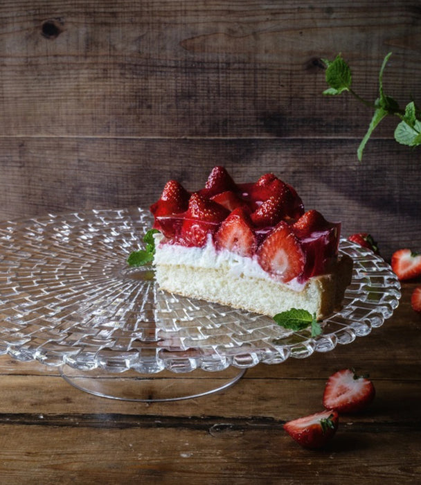 Bossa Nova Cake Plate/ Chips And Dip