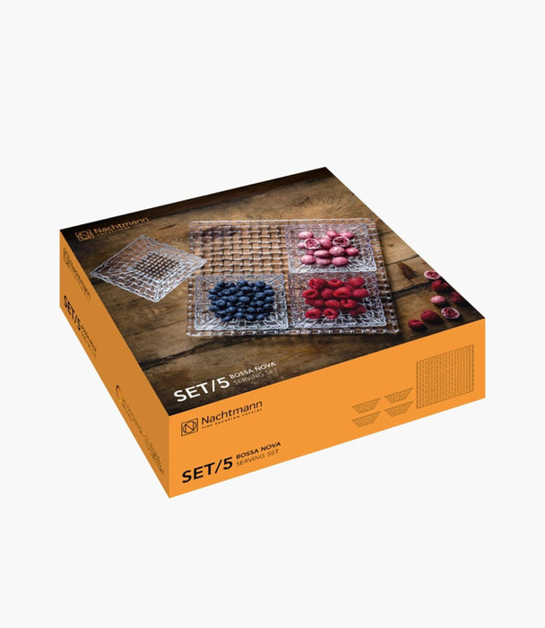 Bossa Nova Square Serving Big Set Of 5