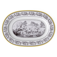 Audun Ferme Oval Plate 34 cm