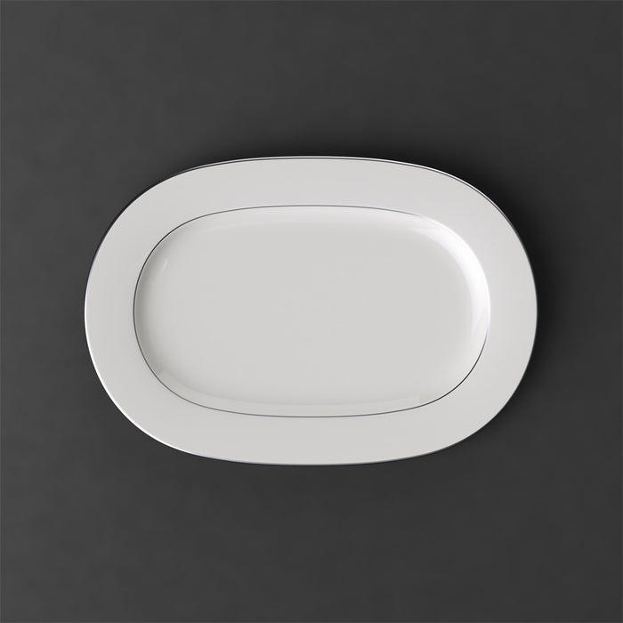 Anmut Platinum Oval Platter 41 cm
