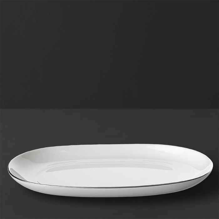 Anmut Platinum Pickle Dish/Saucer Sauceboat 20cm