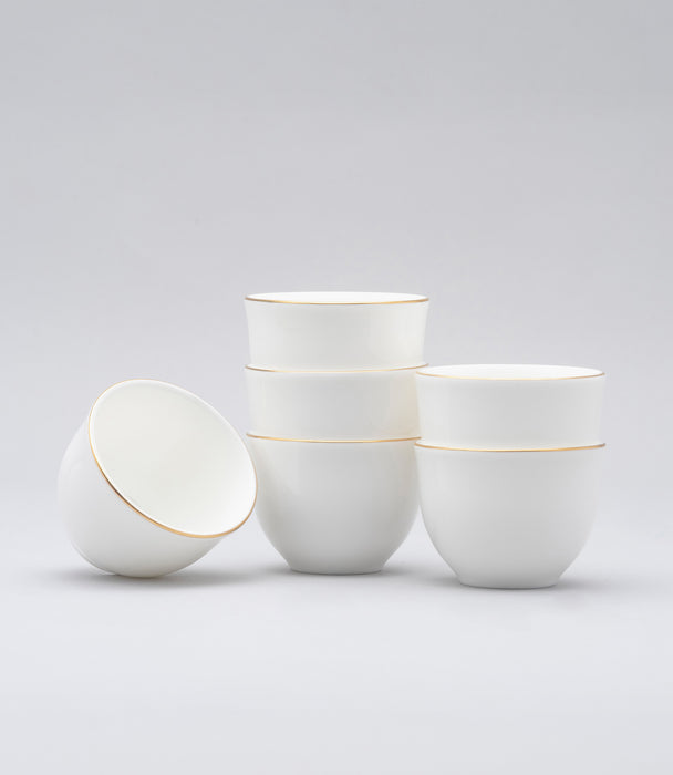 Anmut Gold Coffee Cups 6 pcs