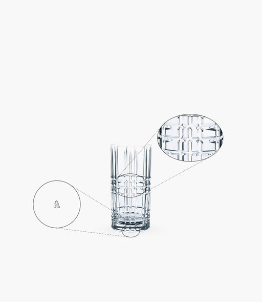 Square Long Drink Set of 4,445mL - Roomours UAE