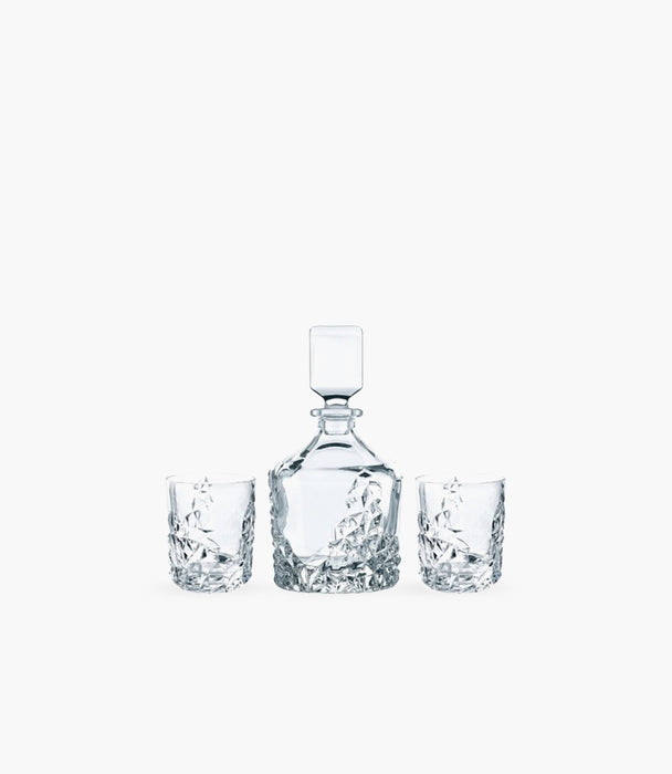 Sculpture Decanter Set of 3