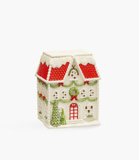 Sparkling Christmas Christmas Resin House with Led lights 31
