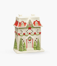 Sparkling Christmas Christmas Resin House with Led lights 41