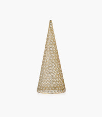 Sparkling Christmas Tree with Led Lights Gold L 51cm