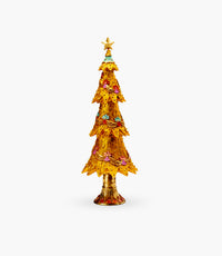 Sparkling Christmas Ocher Dream Tree 43cm