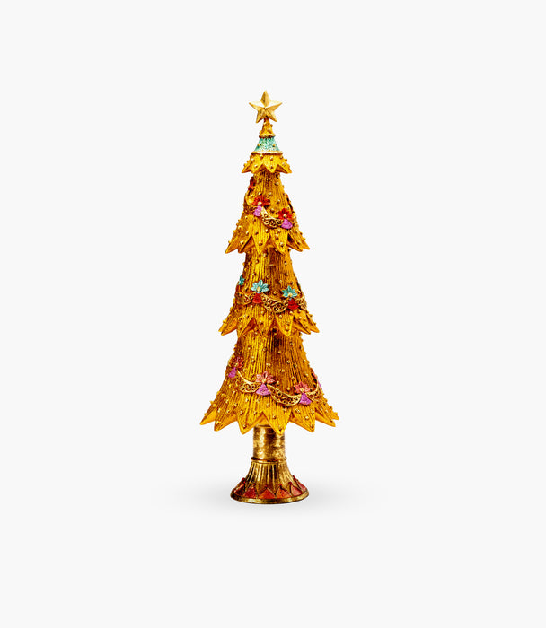 Sparkling Christmas Ocher Dream Tree 43cm