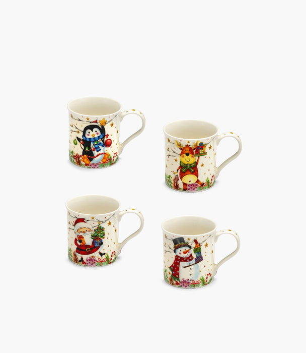 Winter Whimsy Mugs 325 ml Set of 4