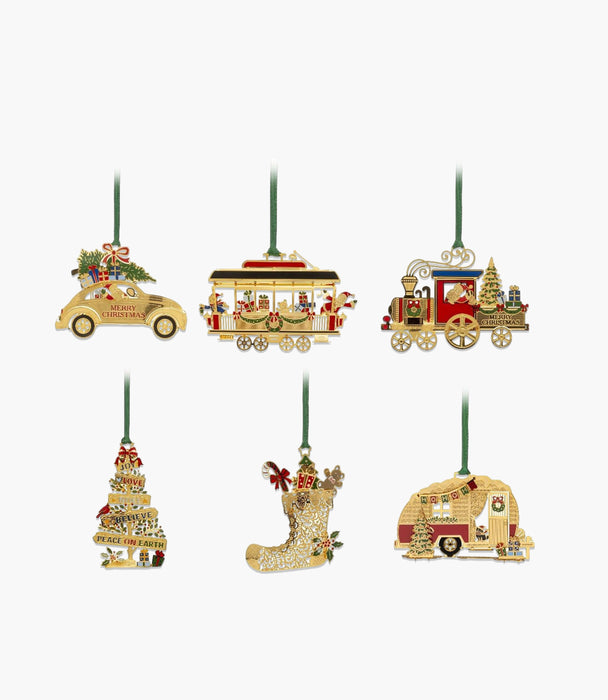 Winter Whimsy 24 Hangers Metalic Assorted 6cm