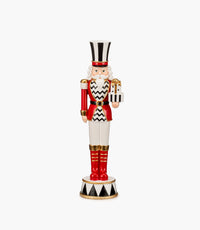 Winter Whimsy Nutcracker Red Chess 36Cm