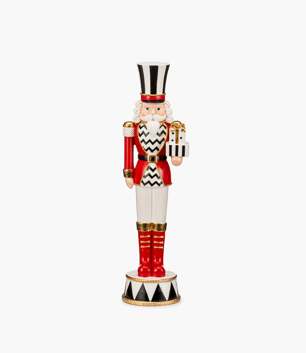 Winter Whimsy Nutcracker Red Chess 36Cm