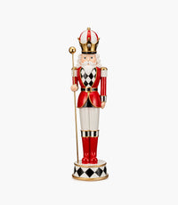 Winter Whimsy Nutcracker Red Chess 48Cm