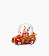 كرة ثلجية وينتر ويمزي زجاجية فوق سيارة ريزن