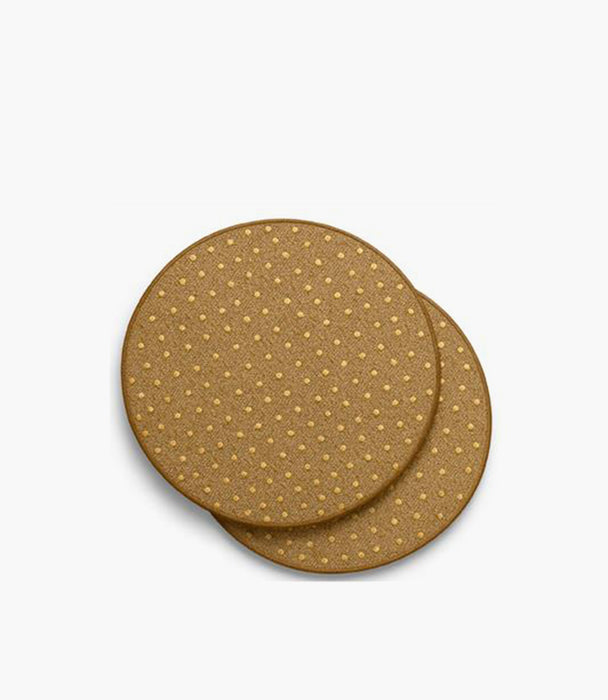 طقم مفرش أطباق وينتر ويمزي بيج مطرّز بالخرز - عدد 2