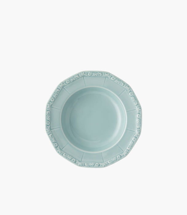 Maria Plate 23 cm deep Porcelain Green