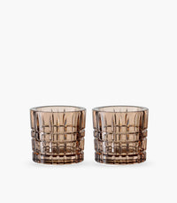 Square Votive Amber - 2 Pieces - Roomours UAE