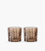 Square Votive Amber - 2 Pieces - Roomours UAE
