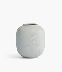 Folia Vase Rounded 22.5Cm Dove Grey - Roomours UAE
