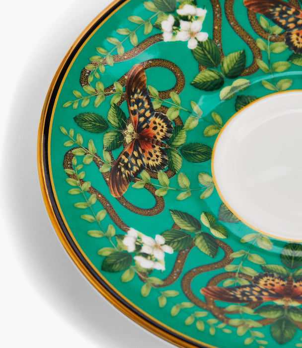 Wonderlust Emerald Forest Teacup and Saucer - Roomours UAE