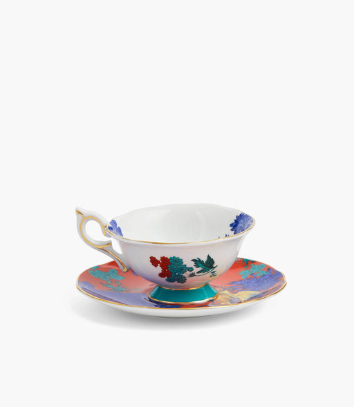 Wonderlust Golden Parrot Teacup and Saucer - Roomours UAE