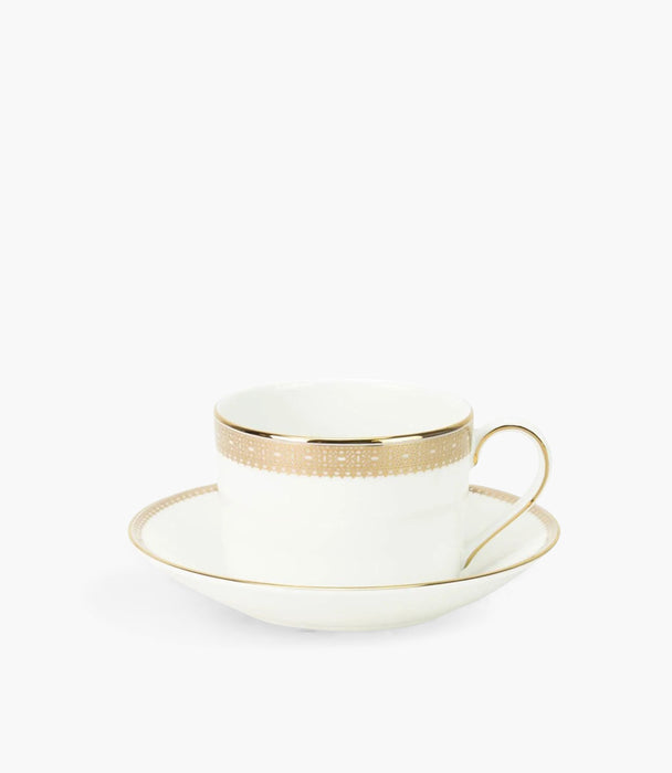 Vera Wang Lace Gold Teacup Saucer 210ml 7.1floz