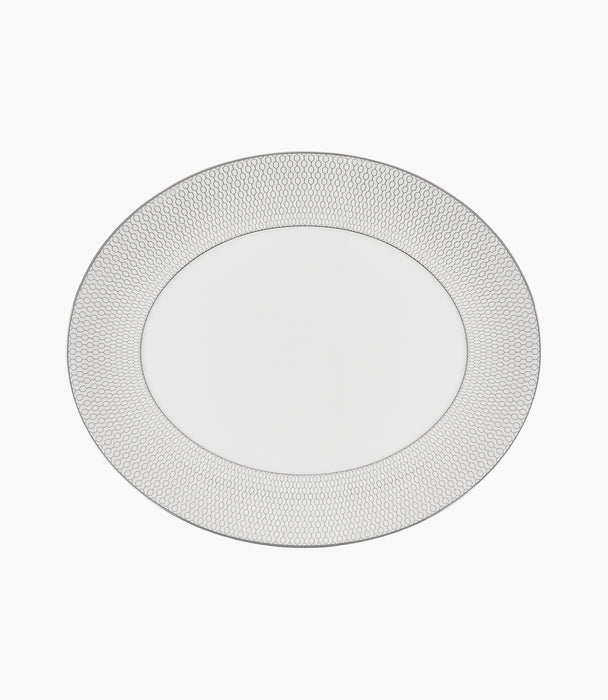 Gio Platinum Oval Platter 33cm