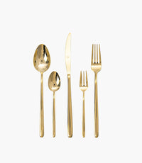 Stiletto Pvd Gold 30 Pieces Cutlery Set - Roomours UAE