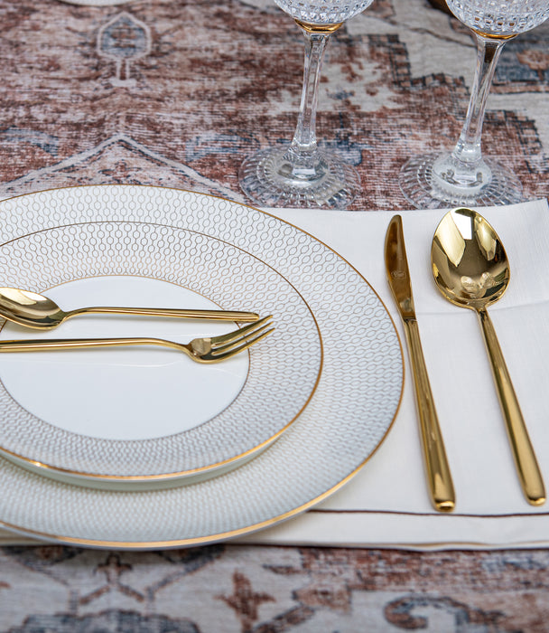 Stiletto Pvd Gold Cutlery Set 30 Pieces