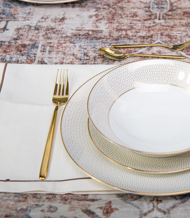 Stiletto Pvd Gold Cutlery Set 30 Pieces