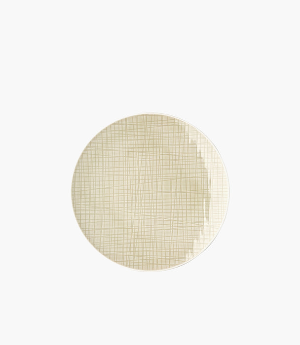 Mesh Porcelain Beige Plate 24 cm
