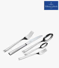 Victor 30pcs Cutlery Set for 6 People - Silver - Roomours UAE