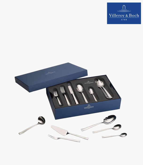 Victor 30pcs Cutlery Set for 6 People - Silver - Roomours UAE
