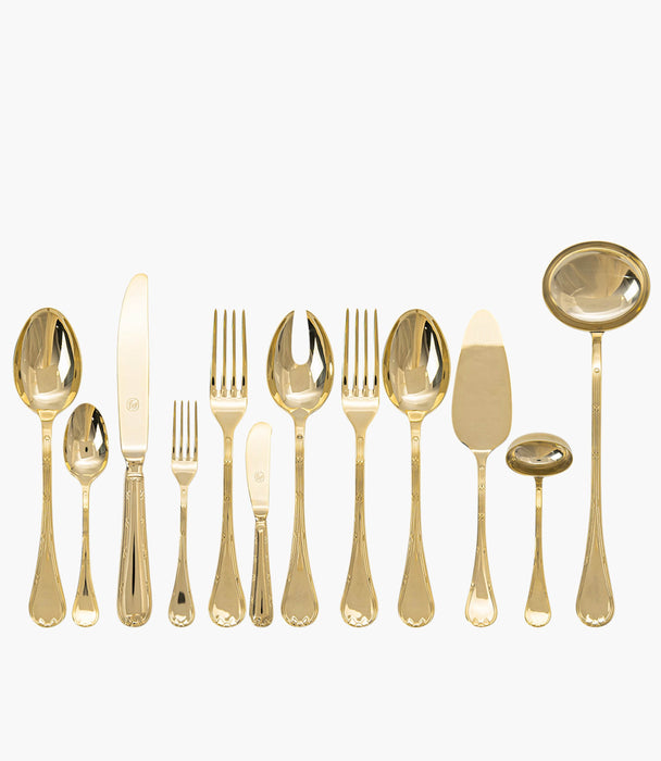 Rubans Pvd Gold 68 Pieces Cutlery Set - Roomours UAE