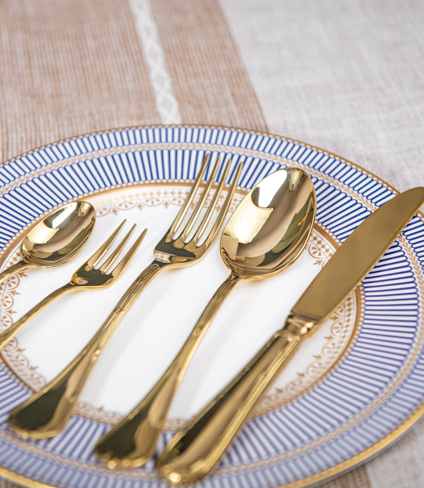Rubans Pvd Gold 68 Pieces Cutlery Set - Roomours UAE