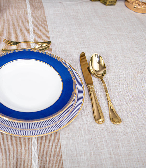 Rubans Pvd Gold 68 Pieces Cutlery Set - Roomours UAE