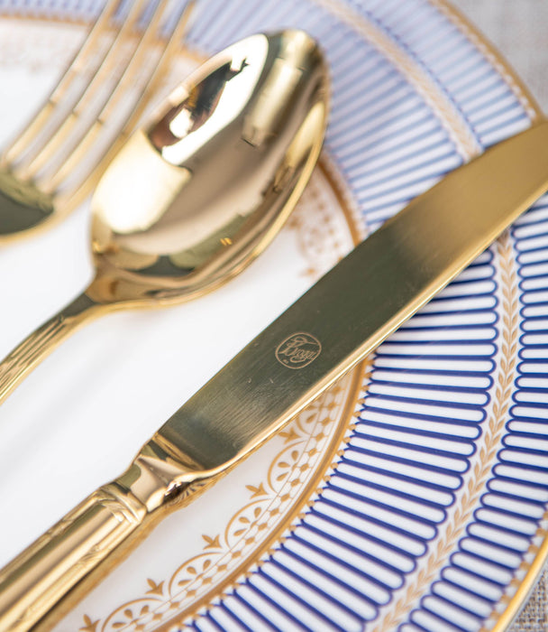Rubans Pvd Gold 68 Pieces Cutlery Set - Roomours UAE