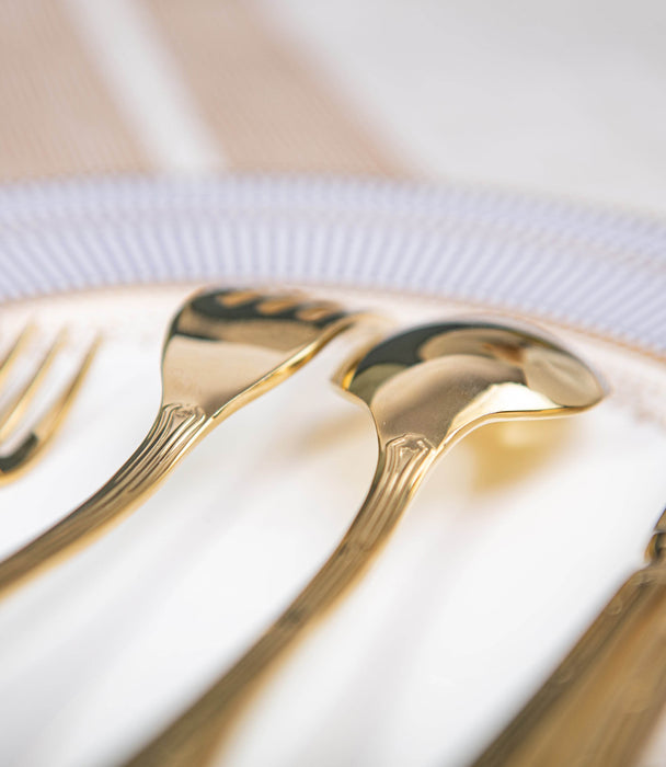 Rubans Pvd Gold 68 Pieces Cutlery Set - Roomours UAE