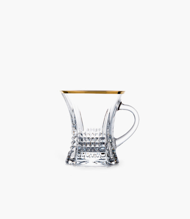 S/2 Diamond Gold Tea Cup (Old Code: 119996)