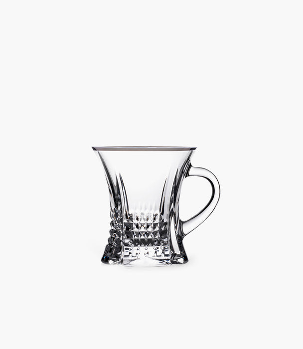 Diamond Platinum Tea Cup Set of 2