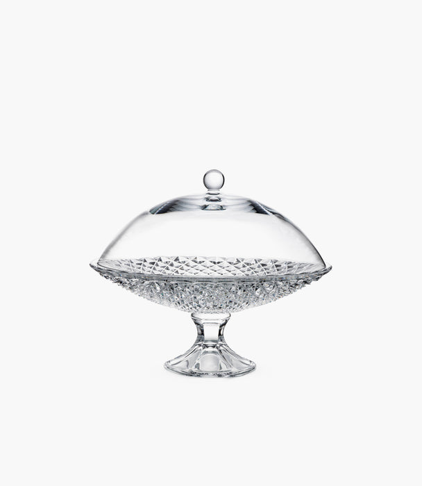 Diamond Footed Diamond Platter w/Cover