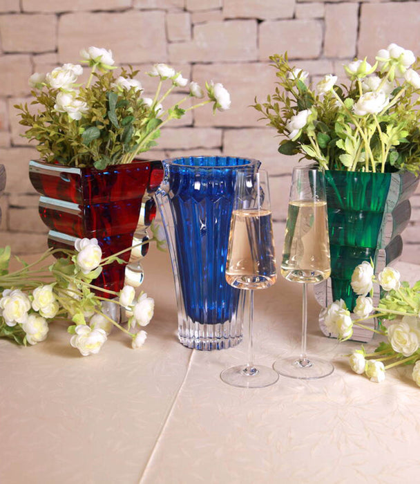 Adria Vase Green 25cm - Roomours UAE