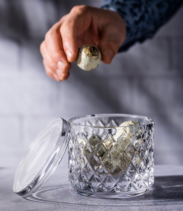 علبة كريستال من مجموعة "سوليتير" ١٠ سم