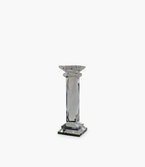 Pillar Candle Holder Clear Small 14*14*40cm