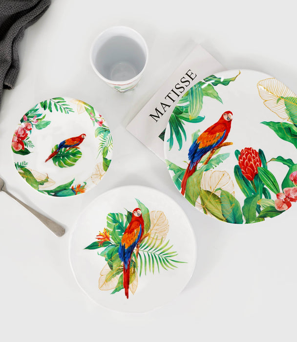 Parrot 23 cm Salad Plate Melamine 1pc - Roomours UAE