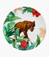 Leopard Melamine Red Color Dinner Plate 28 Cm 1Pc