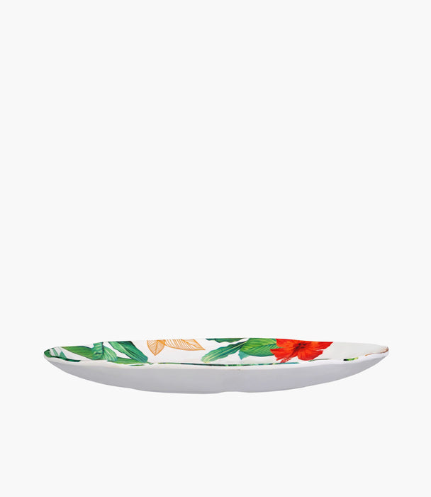Leopard Melamine Red Color Dinner Plate 28 Cm 1Pc