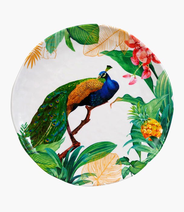 Peacock Melamine Dinner Plate 28 Cm 1Pc