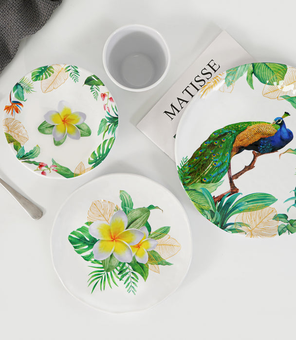 Peacock Melamine Dinner Plate 28 Cm 1Pc